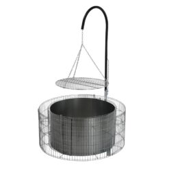 Bellissa Gabionen Grill- und Feuerstelle 92 cm x 40 cm x 142 cm
