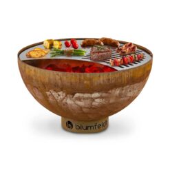 Blumfeldt Savage Feuerschale mit Grill  Ø 60