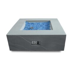 Elementi Gasfeuerstelle Capertee in Sandstein-Optik Grau aus Faserbeton