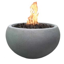 Elementi Gasfeuerstelle Marra in Beton-Optik Grau aus Faserbeton