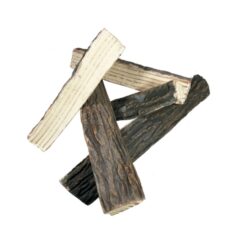 Elementi Keramik Brennholz in Spaltholz-Optik