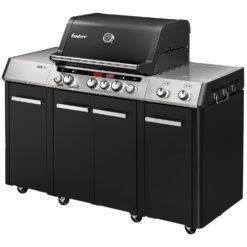 Enders Gasgrill Uniq Pro 3 IK Kitchen Cruster 120 cm x 147 cm Schwarz-Edelstahl