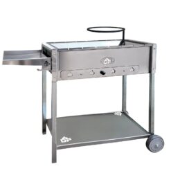 Grillpeter Mangal Batyr Deluxe 60 Schaschlikgrill mit Ablage und Topfhalter