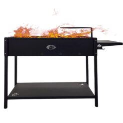 Grillpeter Mangal Batyr XL Schaschlikgrill 100cm mit Ablage und Topfhalter