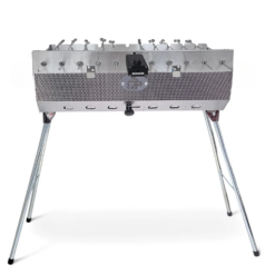 Grillpeter Mangal Set Taschkent 11er Drehspieß 230V Motor Spieße