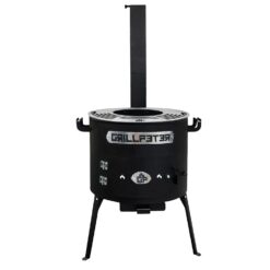 Grillpeter Utschak Asamat Ø40 cm mit Grillplatte 4 mm Grillrost Ø20 cm