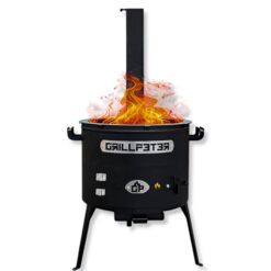 Grillpeter Utschak Asamat mit Abzugsrohr D40 cm Feuerofen für Kazan 10-16 Liter Uchag