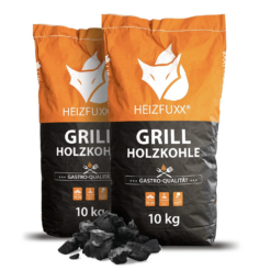 Heizfuxx Grillholzkohle Gastro-qualität 10kg x 2 Sack 20kg