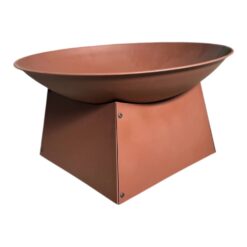 Jet-Line Feuerstelle Pueblo Ø 58 cm aus Metall in Rostoptik