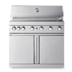 MyOutdoorKitchen Freistehender Gasgrill mit 6 Brennern und Heckbrenner Stainless Collection