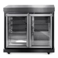 MyOutdoorKitchen Zweitüriger Modul-Kühlschrank Black Collection