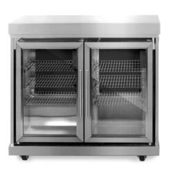 MyOutdoorKitchen Zweitüriger Modul-Kühlschrank Stainless Collection