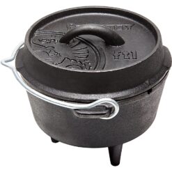 Petromax Dutch Oven FT1 Schwarz mit Standfüßen ca. 1