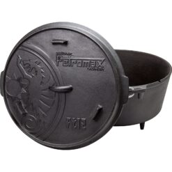 Petromax Dutch Oven FT12 Schwarz mit Standfüßen 10