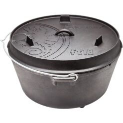 Petromax Dutch Oven FT18 Schwarz mit Standfüßen ca. 17