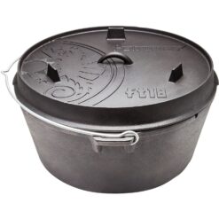 Petromax Dutch Oven FT18-T Schwarz mit planem Boden ca. 17