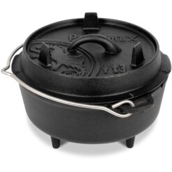 Petromax Dutch Oven FT3 Schwarz mit planem Boden 1