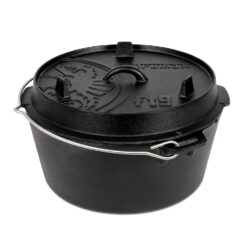 Petromax Dutch Oven Set FT9-T-Scrub Schwarz mit planem Boden 7