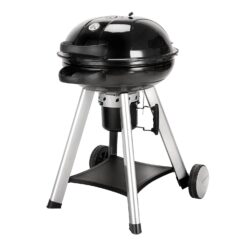 Taino Neo Holzkohle-Kugelgrill Mit Klappbarem Deckel Kettle-Grill Ø 57cm Schwarz