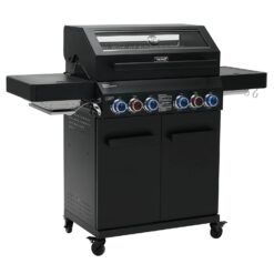 Taino Platinum Yamara Dark 4+2 Gasgrill Stahl 4 Brenner Sear-Burner Backburner
