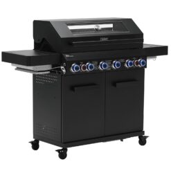 Taino Platinum Yamara Dark 6+2 Gasgrill Stahl 6 Brenner Sear-Burner Backburner