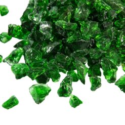 Teamson Home Reflektierendes Feuer Glas für Feuerschalen Grün 4 Kg