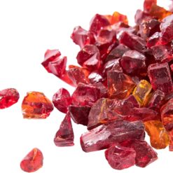 Teamson Home Reflektierendes Feuer Glas für Feuerschalen Rot 4 Kg