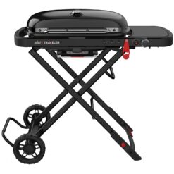 Weber Gasgrill Traveler Stealth Black Ideal für Camping und Picknick