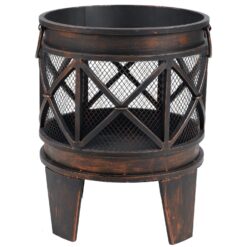 tepro Feuerstelle Gracewood 42 x 53 x 42 cm (B x H x T) Schwarz/Bronze